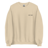 Cat Dad Embroidered Pet Crewneck