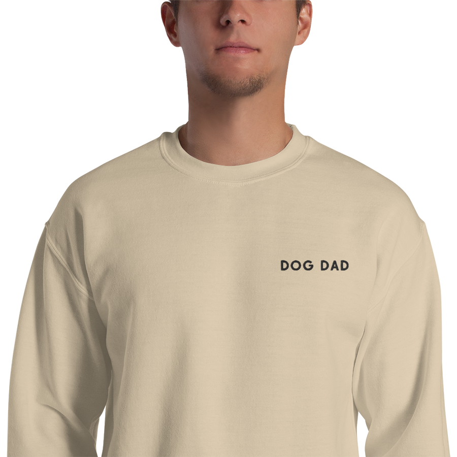 Dog Dad Embroidered Pet Crewneck