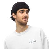 Cat Dad Embroidered Pet Crewneck