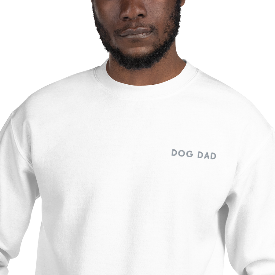 Dog Dad Embroidered Pet Crewneck