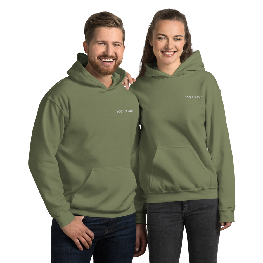 Dog Person Embroidered Hoodie