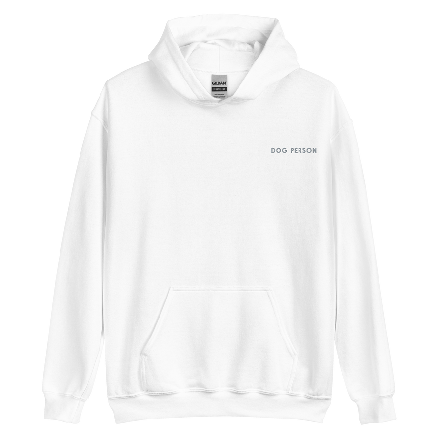 Dog Person Embroidered Hoodie
