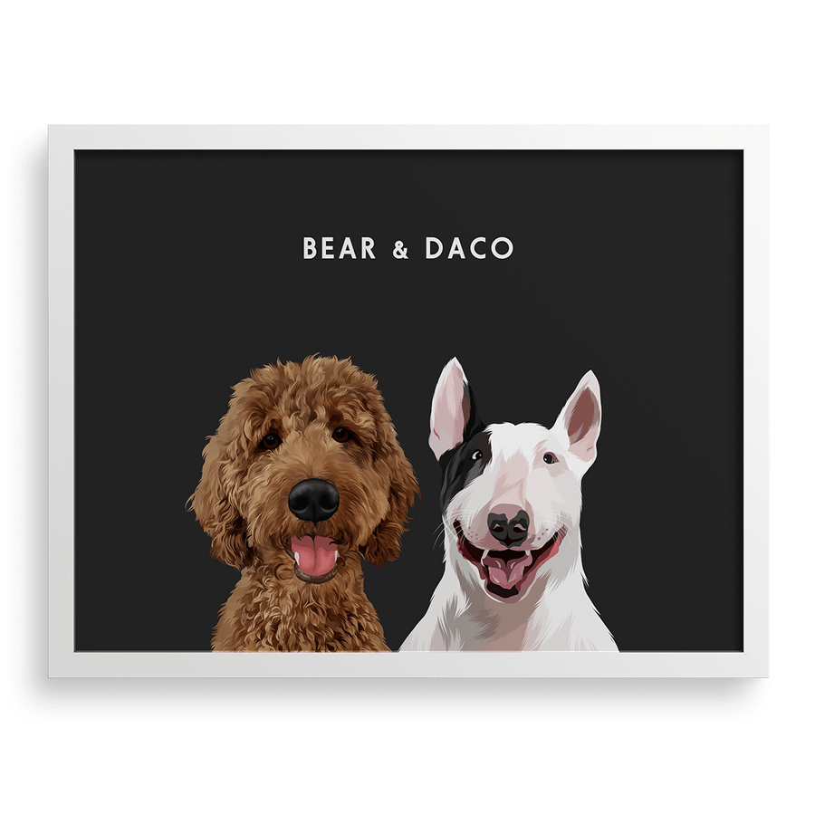 Custom Two Pet Portrait