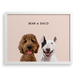 Custom Two Pet Portrait