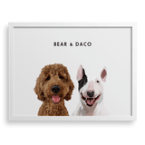 Custom Two Pet Portrait