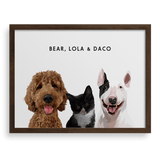 Custom Three Pet Portrait