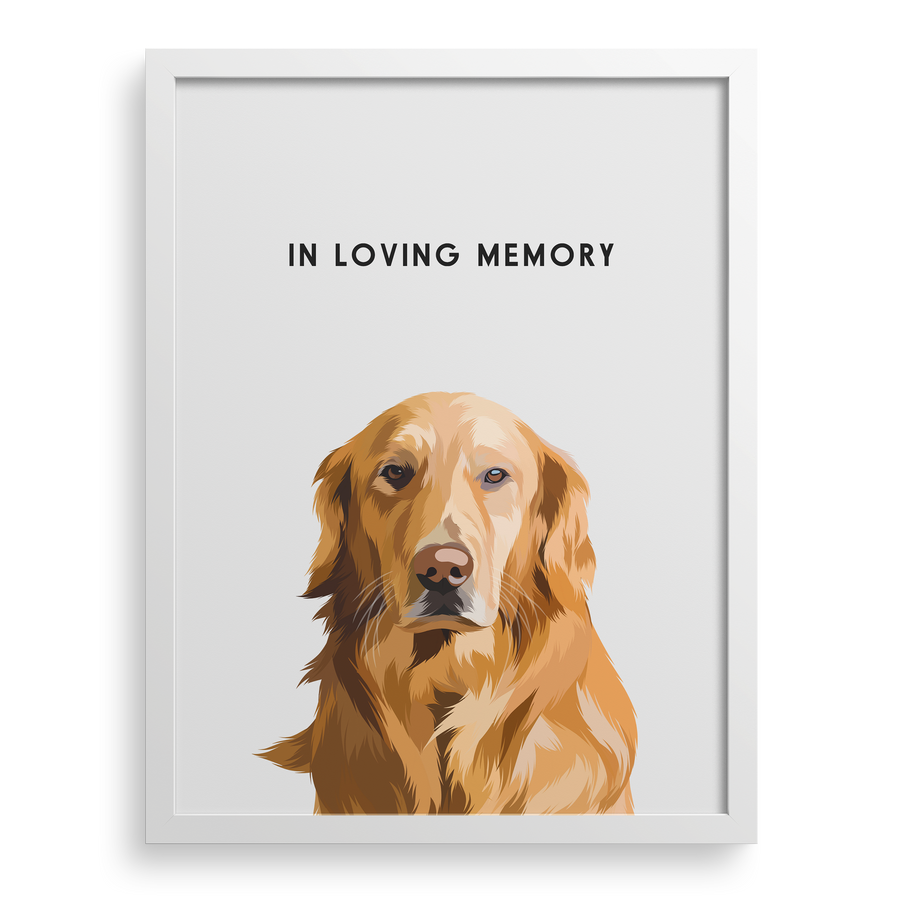 Custom Memorial Pet Portrait