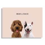 Custom Two Pet Portrait