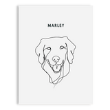 Custom One Pet Line Drawing Portrait