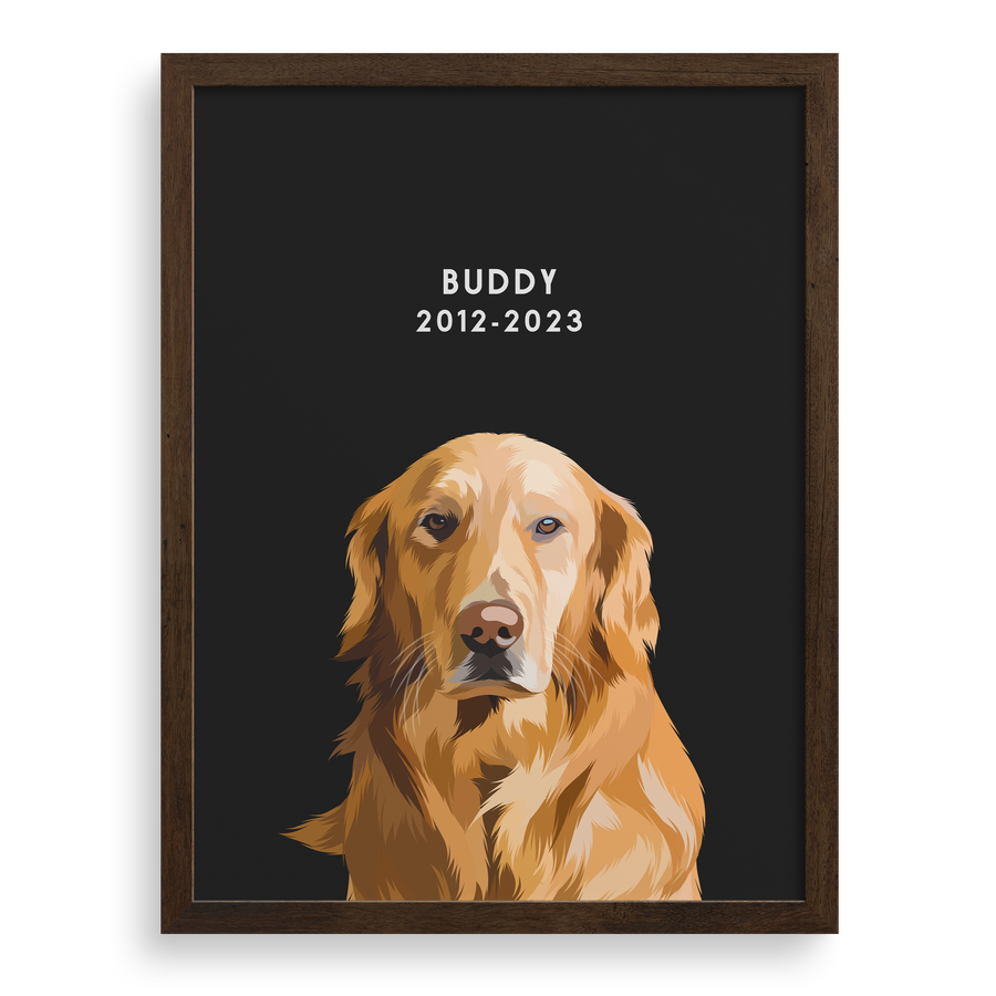 Custom Memorial Pet Portrait