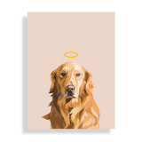 Custom Memorial Pet Portrait w/ Halo