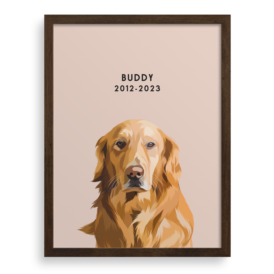 Custom Memorial Pet Portrait