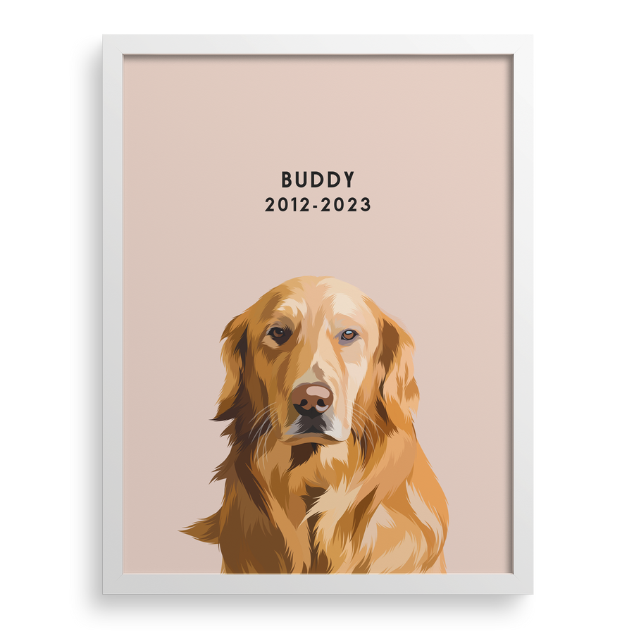 Custom Memorial Pet Portrait