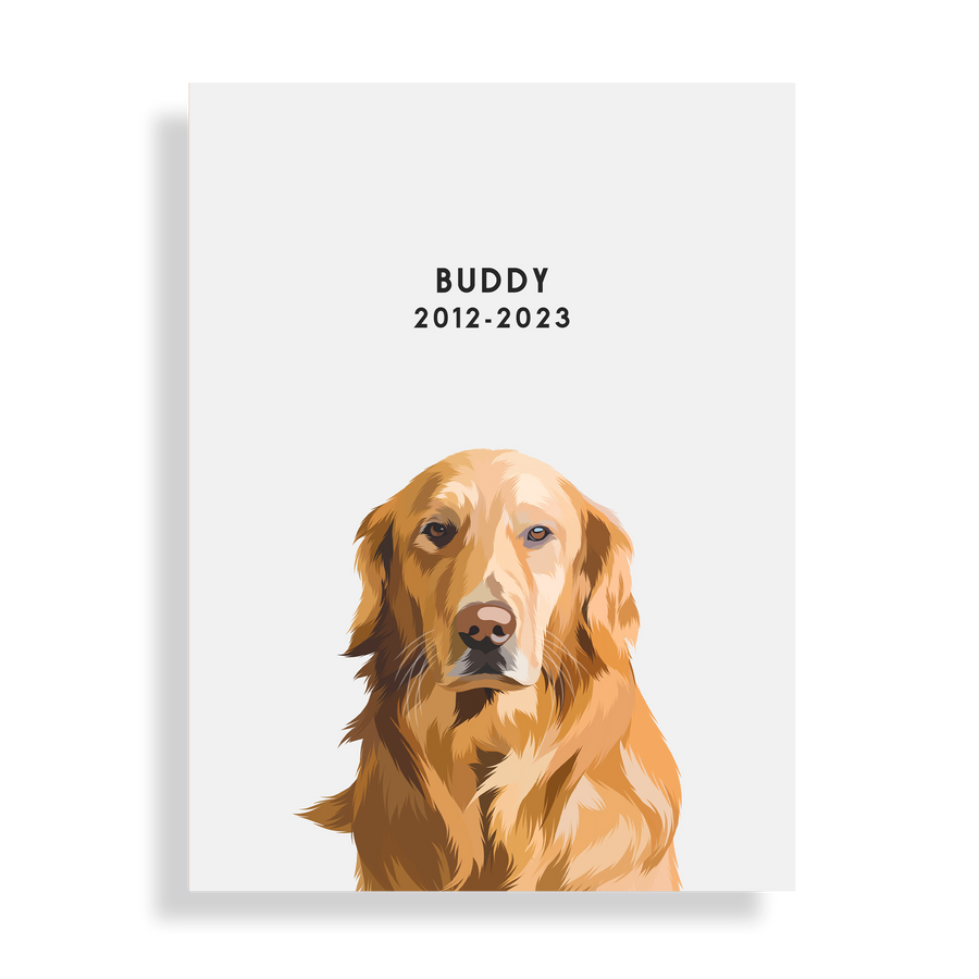 Custom Memorial Pet Portrait