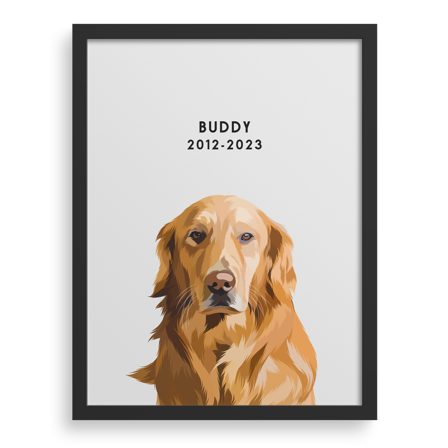 Custom Memorial Pet Portrait