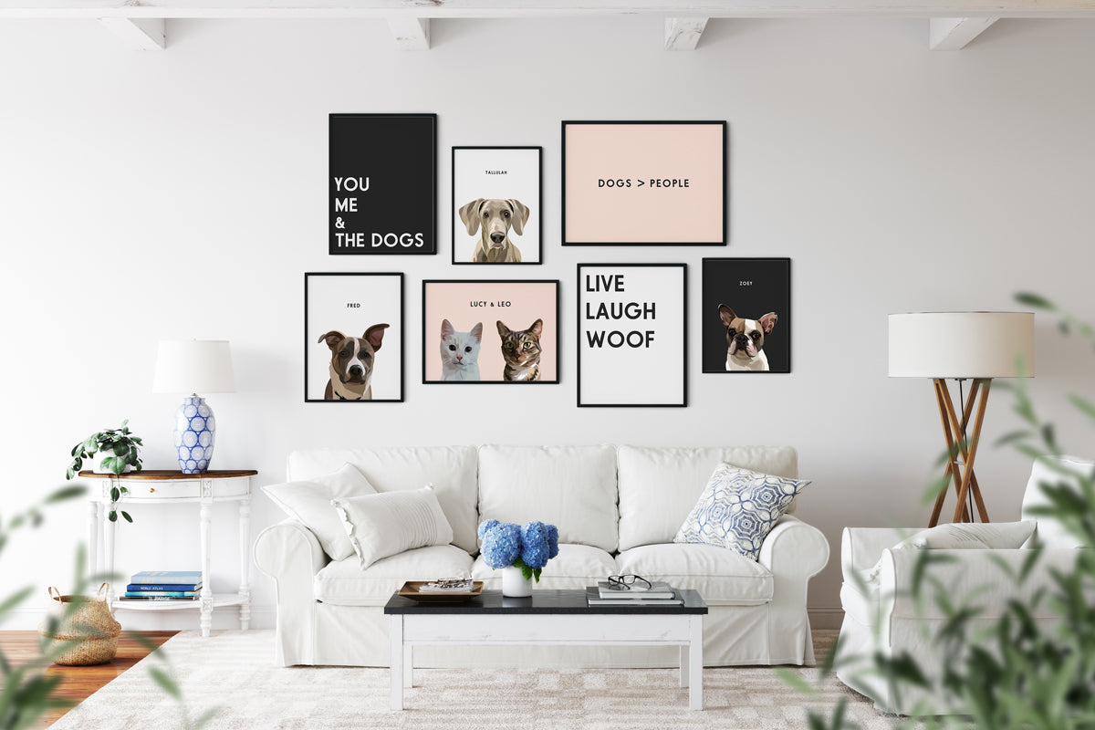 How to Arrange 4 Pictures on a Wall: Examples of 5 Cute and Simple Layouts