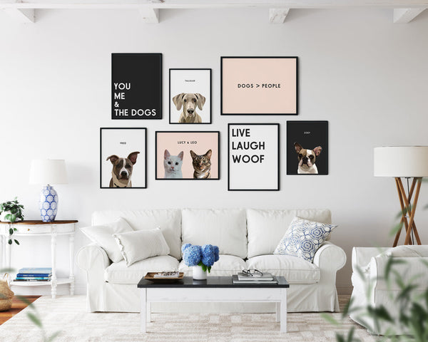 How to Arrange 4 Pictures on a Wall: Examples of 5 Cute and Simple Layouts