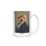 Dignified Gentleman Royal Custom Pet Portrait Mug