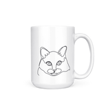 Custom Line Style Pet Portrait Mug