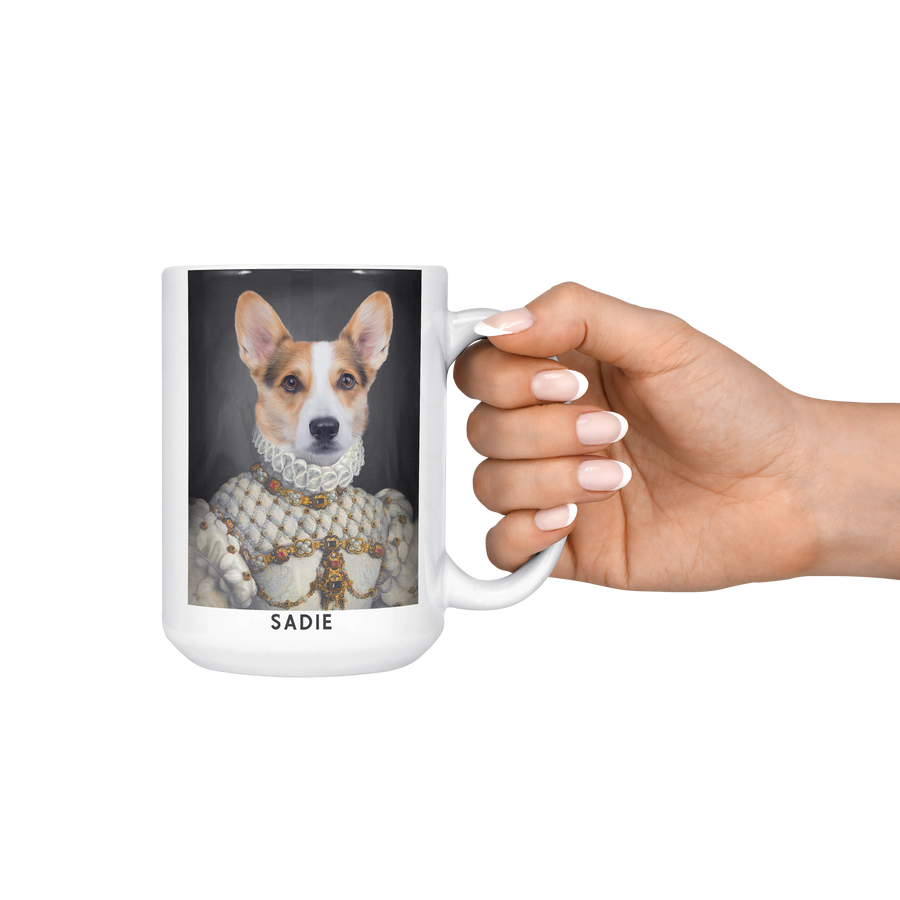Proper Lady Royal Custom Pet Portrait Mug