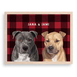 Custom Two Pet Portrait