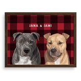 Custom Two Pet Portrait