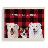 Custom Three Pet Portrait