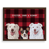 Custom Three Pet Portrait