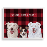 Custom Three Pet Portrait