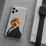 Dignified Gentleman Pet Portrait Phone Cases