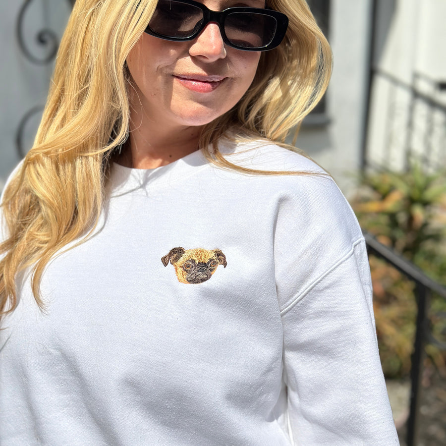 Custom Embroidered Pet Crewneck