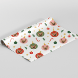Custom One Pet Print Portrait Wrapping Paper