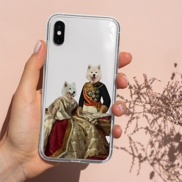 King & Queen Pet Portrait Phone Cases