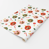 Custom One Pet Print Portrait Wrapping Paper