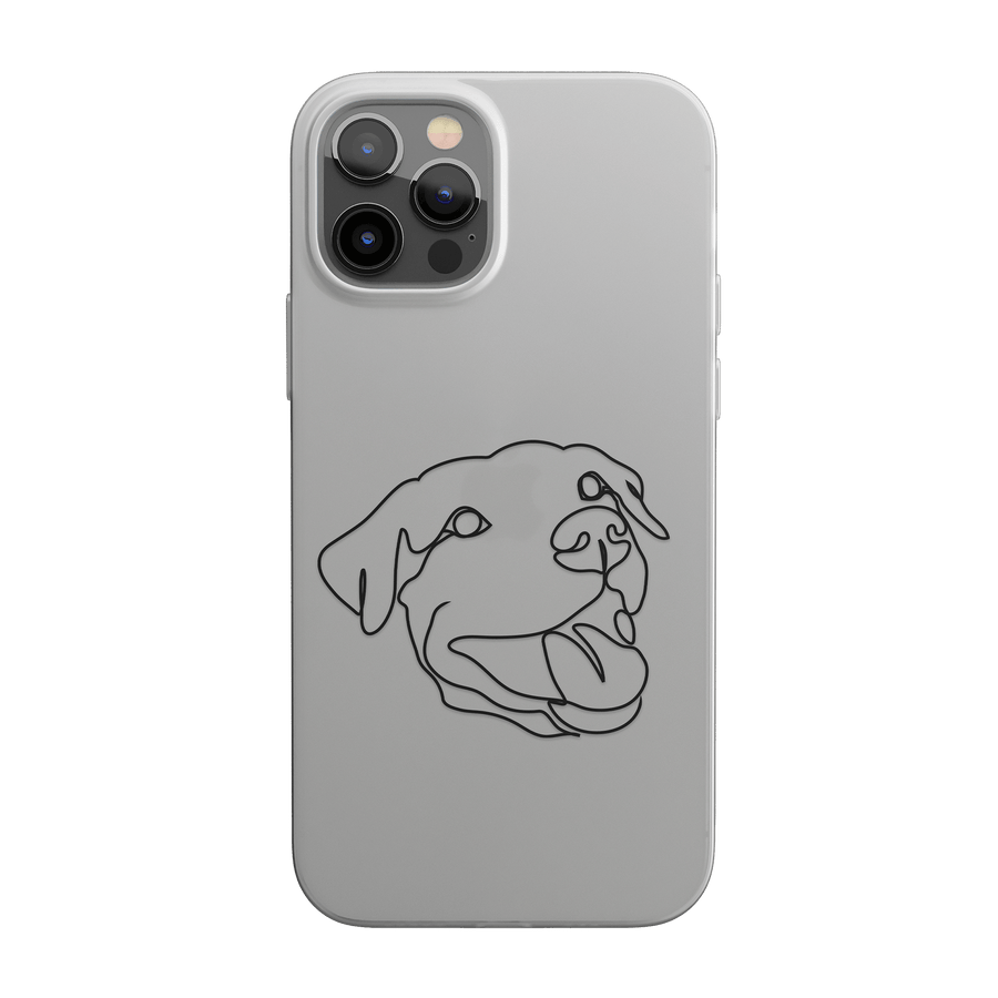 Custom Line Style Pet Portrait Phone Cases