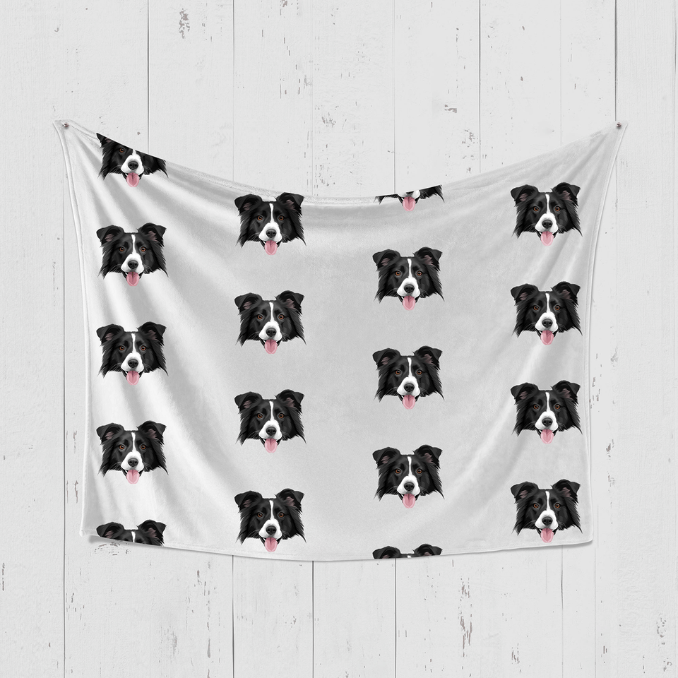 Custom Pet Face Blanket