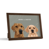 Custom Desktop Two Pet Portrait