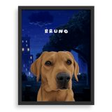 Dog Man Custom One Pet Portrait