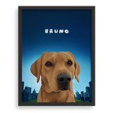 Dog Man Custom One Pet Portrait