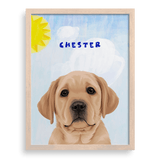 Dog Man Custom One Pet Portrait