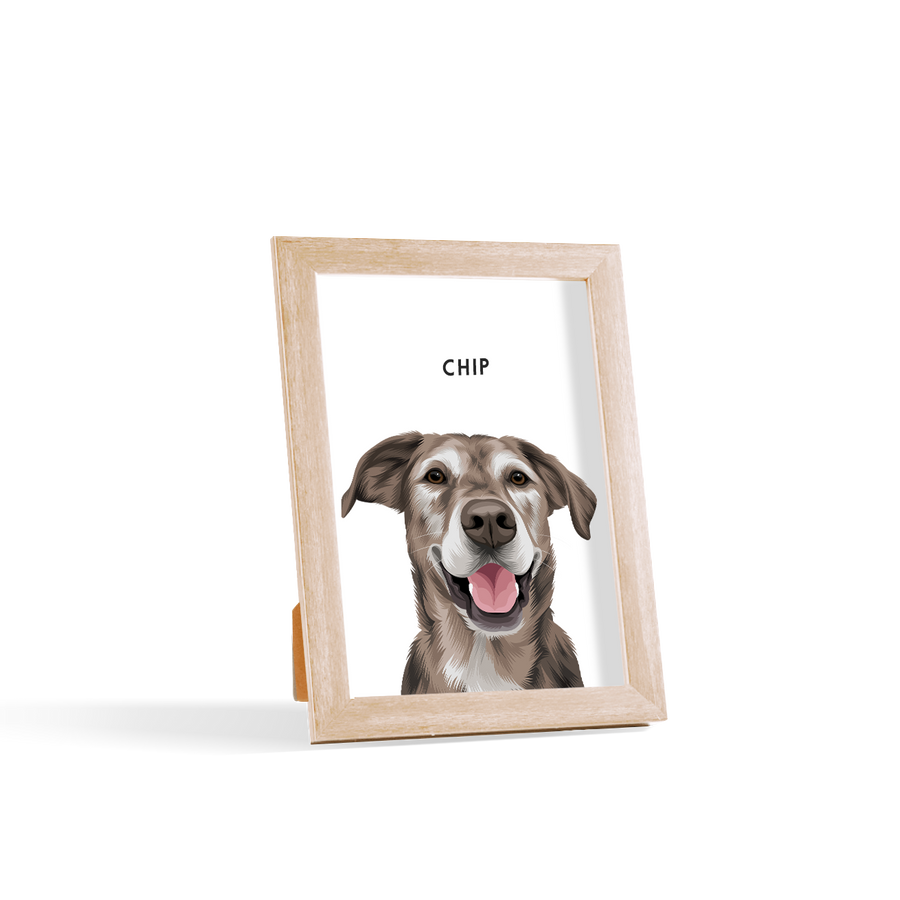 Custom Desktop One Pet Portrait
