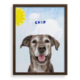 Dog Man Custom One Pet Portrait