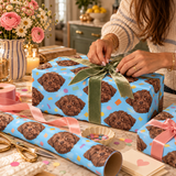 Custom One Pet Portrait Wrapping Paper