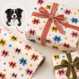 Custom One Pet Print Portrait Wrapping Paper