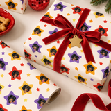 Custom One Pet Print Portrait Wrapping Paper