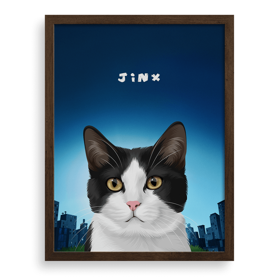 Dog Man Custom One Pet Portrait