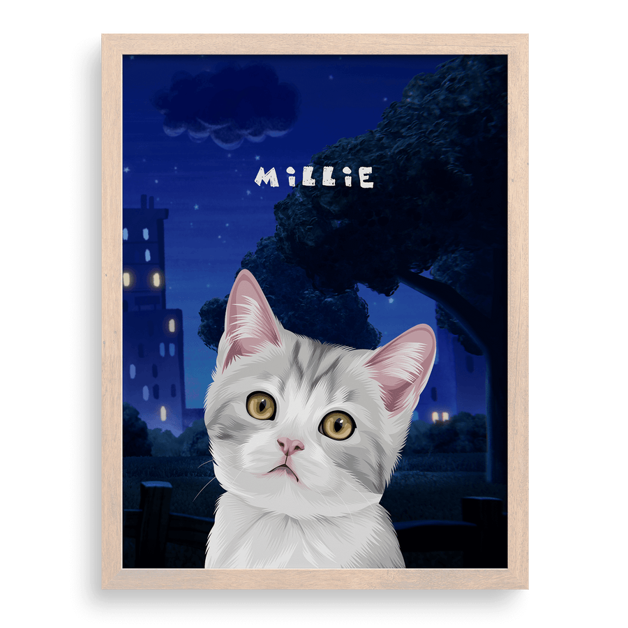 Dog Man Custom One Pet Portrait