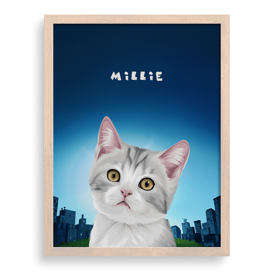 Dog Man Custom One Pet Portrait