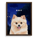 Dog Man Custom One Pet Portrait