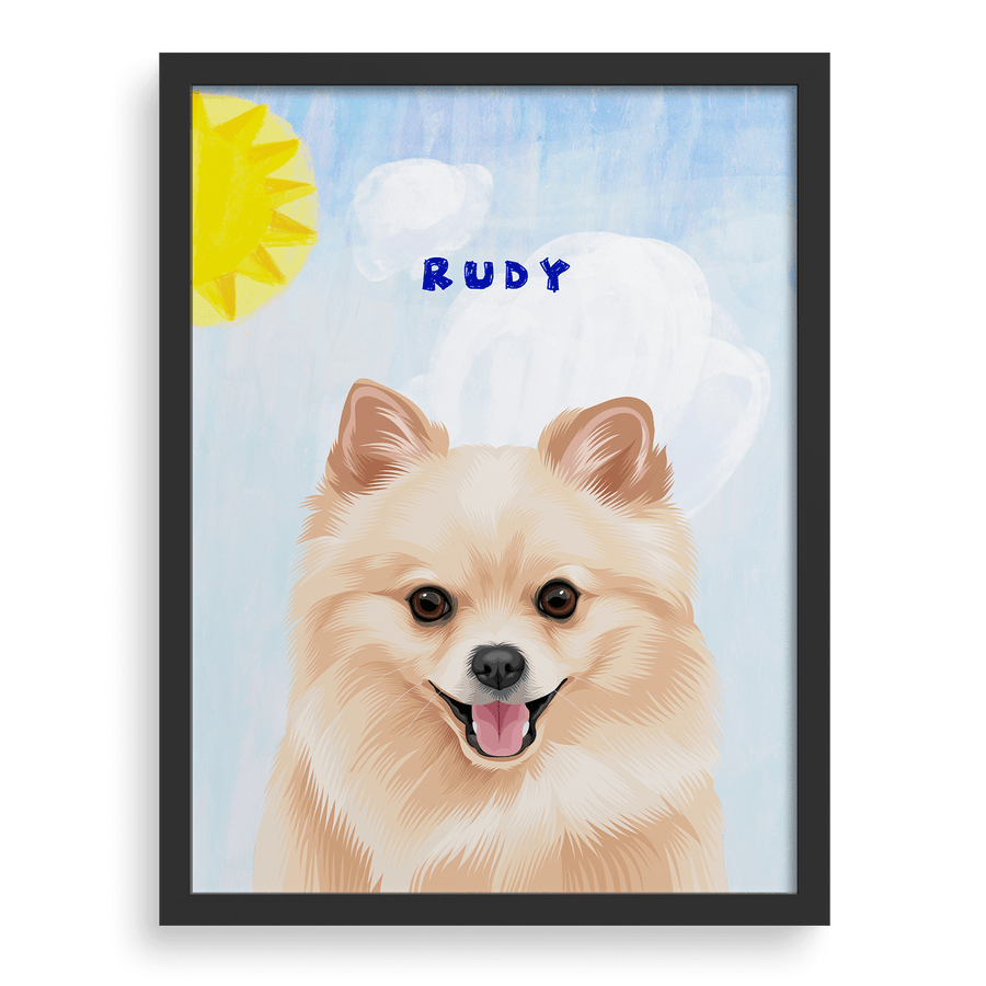 Dog Man Custom One Pet Portrait